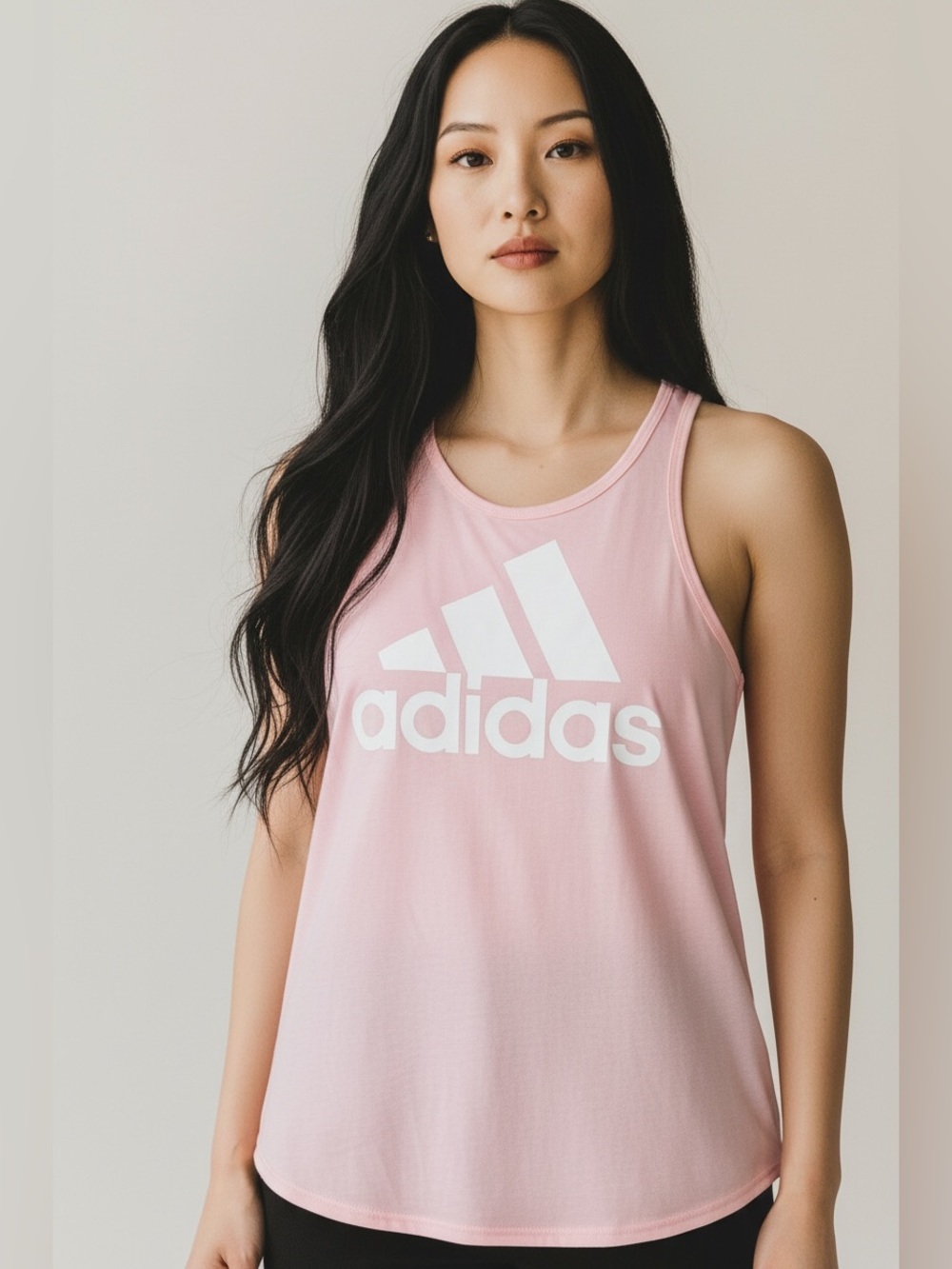Adidas Girls Pink Tank Top Size Medium 10/12 NWT